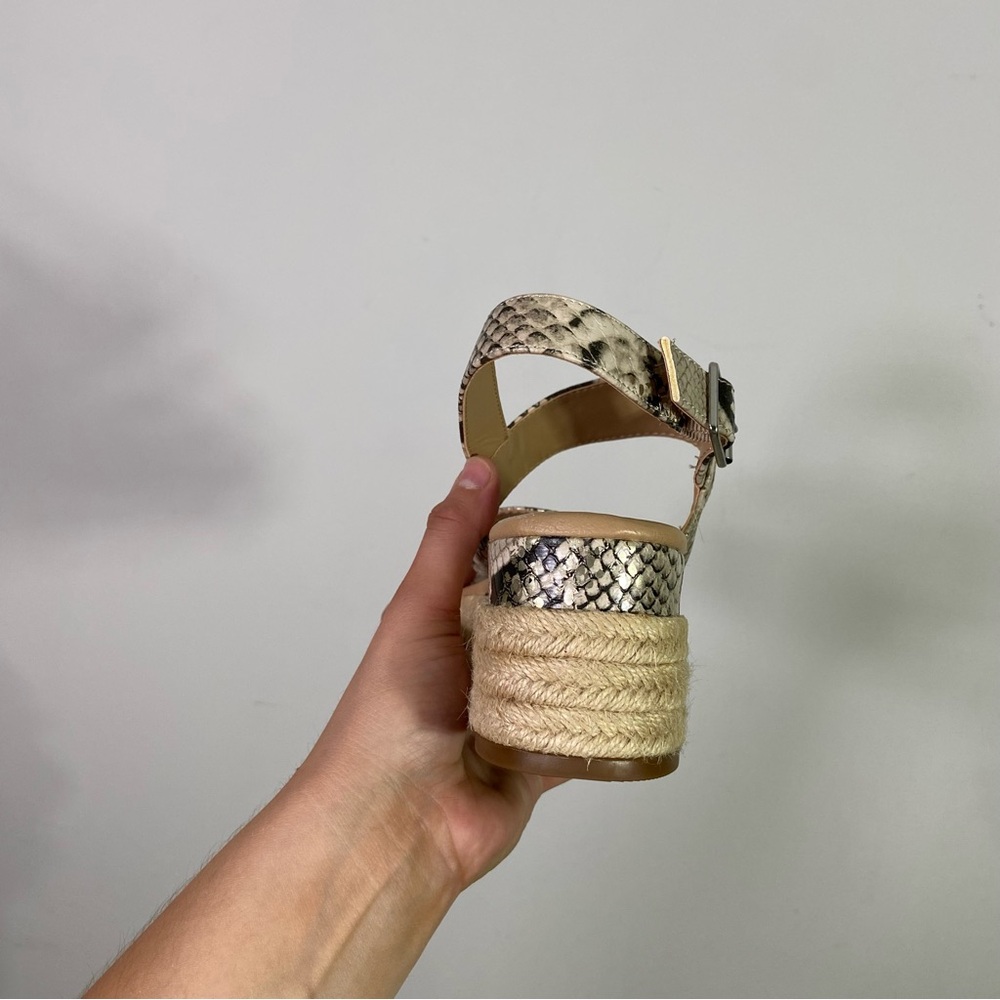 Steve Madden Fifer Faux Snakeskin Espadrilles Pla… - image 5